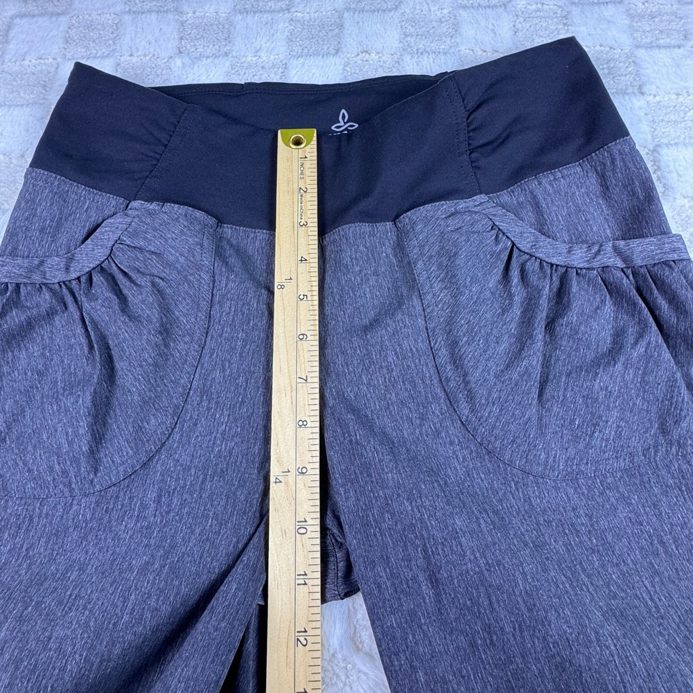 Prana Gray Wide-Leg Maternity/Active Trousers with Black Waistband - Picture 4 of 11